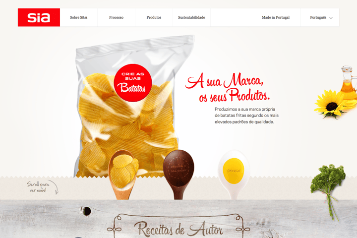 SIA Aperitivos website preview